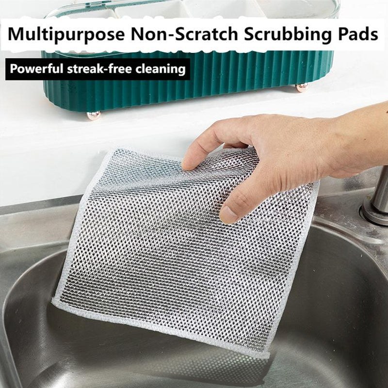 Non-Scratch Steel Wire Dish Wash Cloth | 10 Pcs Pack | Free Delivery | Rs.999