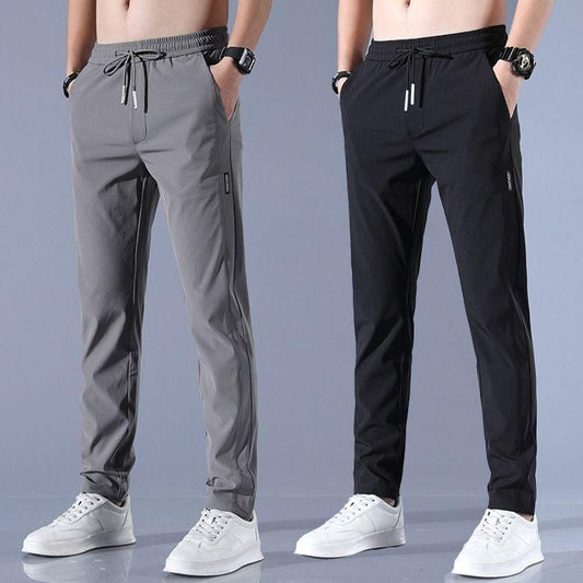 🔥Buy1 Get 1 Free💥🤩PREMIUM MEN'S HIGH STRETCH SKINNY LYCRA PANTS(Black & Gray) 🔥