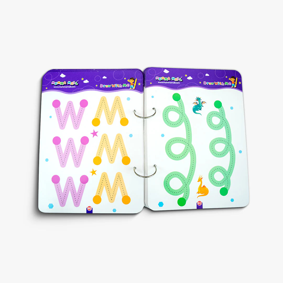 Reusable Tracing Line book to improve HAND WRITING | 2+ Years kids